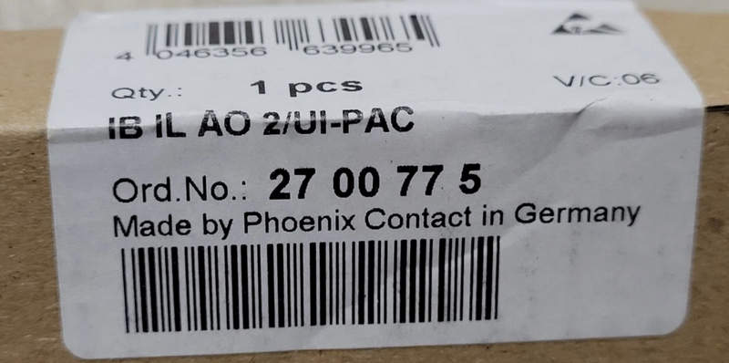модуль phoenix contact арт. 2700775 ib il ao 2-ui-pac