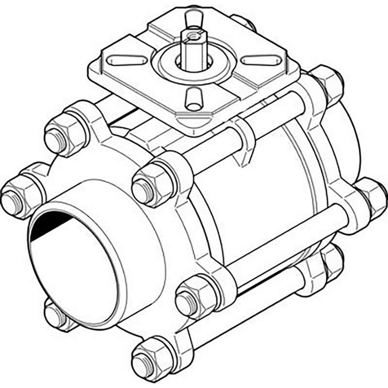 шаровой кран festo vzba-2 -ww-63-t-22-f0507-v4v4t 1686699