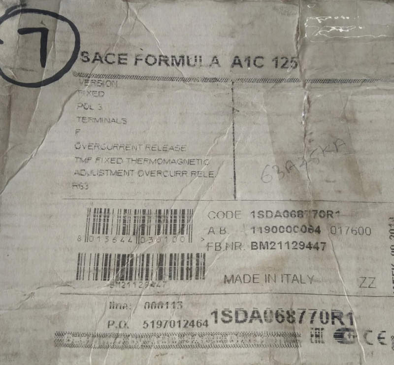 abb 1sda068770r1 1sda070307r1 российский артикул выключатель автоматически