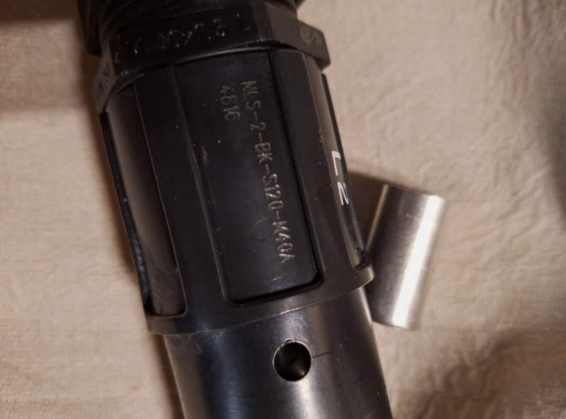 розетка itt corporation nls-2-bk-s120-m40a чер