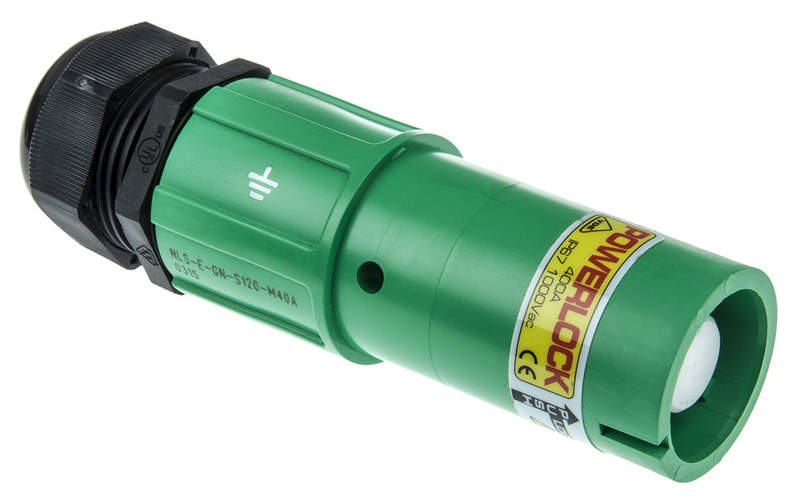 розетка itt corporation nls-e-gn-s120-m40a зел
