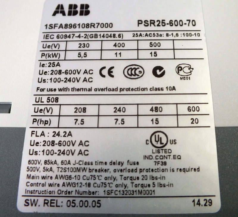 устройство плавного пуска abb 1sfa896108r7000 устройство плавного пуска abb 1sfa896108r7000