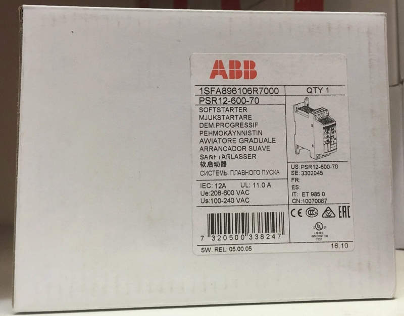 устройство плавного пуска abb psr12-600-70