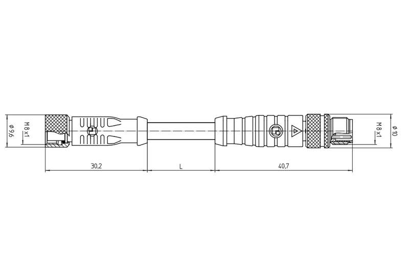 соединительный кабель lutronic 080004301-2m