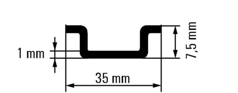 weidmuller din-реи ка ts 35_7,5-ll 2m-st-zn 0514500000
