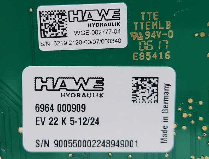 усилитель пропорциональный ev22k5-12-24 hawe hydraulik