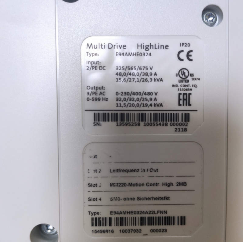 частотный преобразователь lenze e94amhe0324
