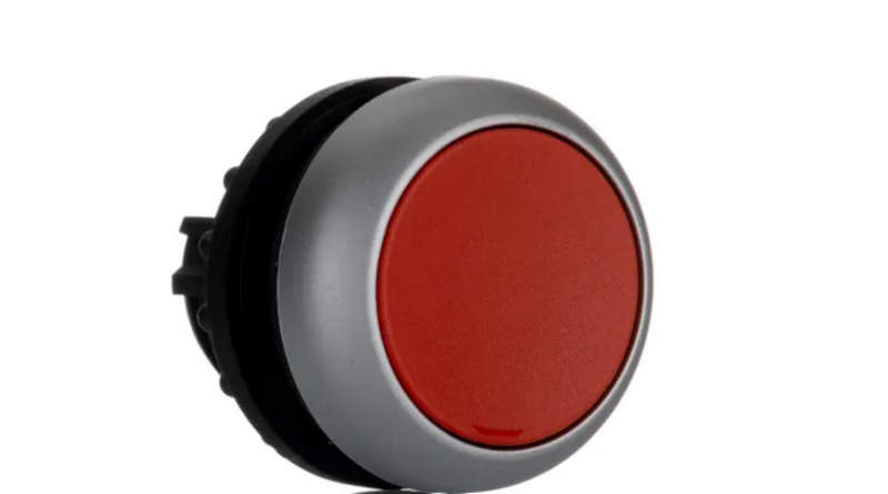 m216594 m22-d-r головка кнопки без фиксации, цвет красный mc05004-10