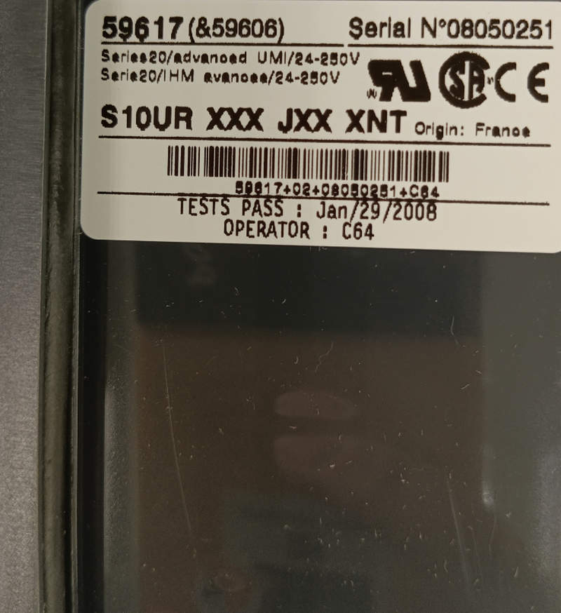 sepam с дисплеем schneider electric s1000udt20r