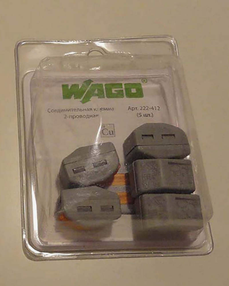 клемма wago 222 412 5 шт