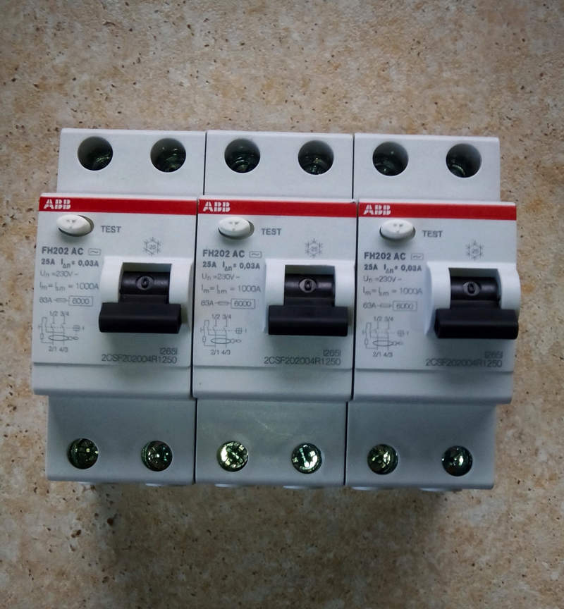 выключатель дифференциального тока abb