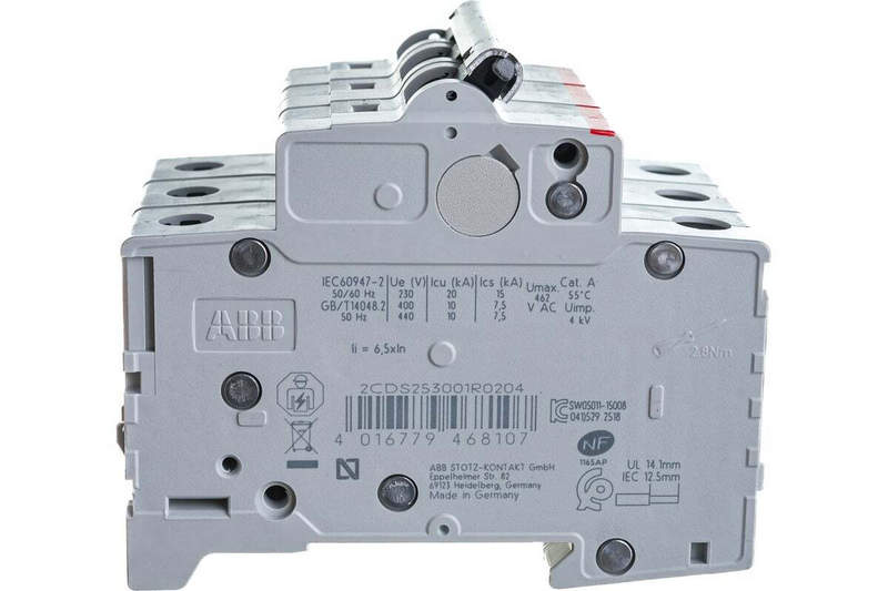 автоматический выключатель abb 3 полюсный s203
