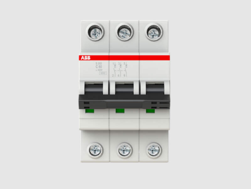 автоматический выключатель abb s203 c80