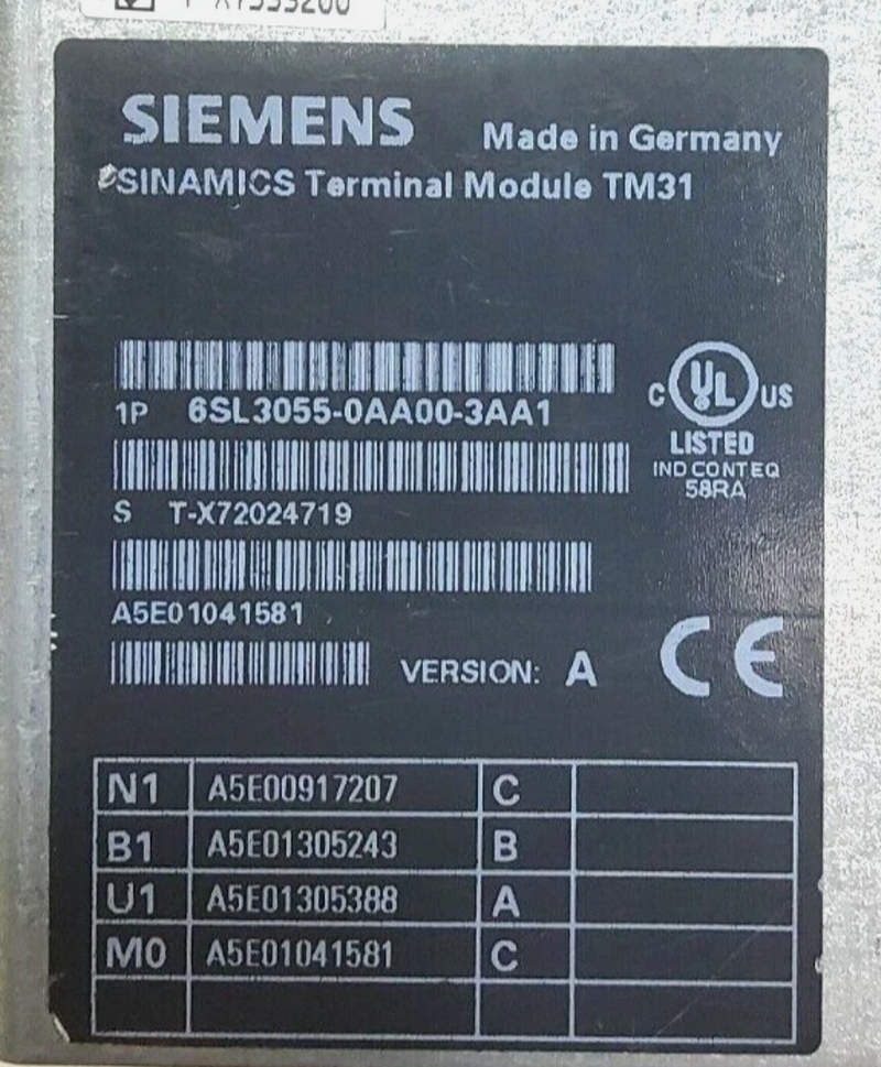 модуль терминальный siemens 6sl3055-0aa00-3aa1 модуль терминальный siemens 6sl3055-0aa00-3aa1