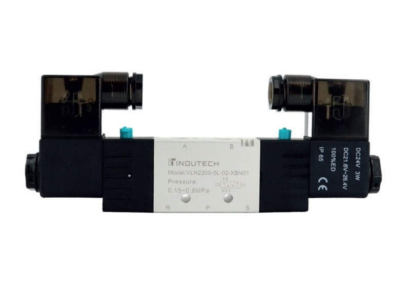 пневмораспределитель indutech vln2200-5l-02-xbn01
