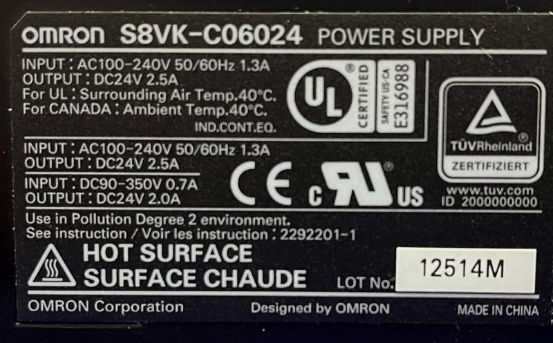 источник питания s8vk c06024 omron
