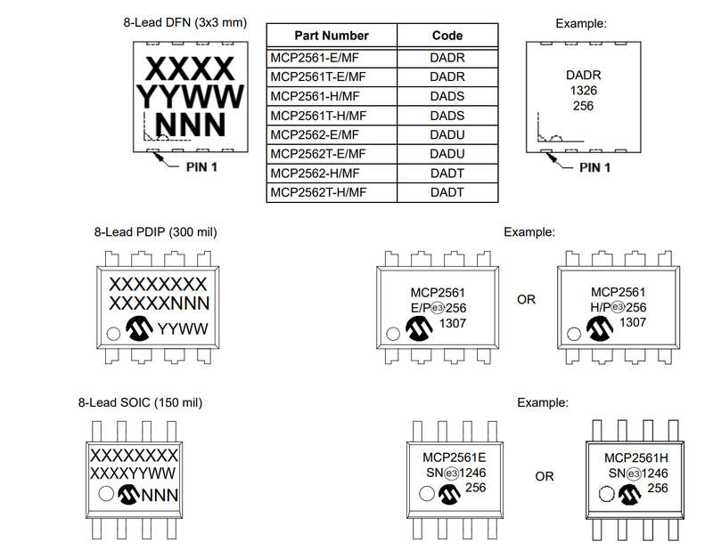 высокоскоростной трансивер microchip mcp2561-e sn