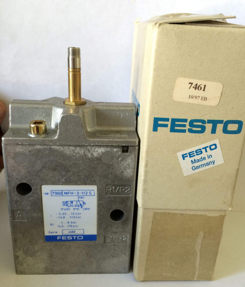 распределитель с электроуправлением festo mfh-3-1 2-s