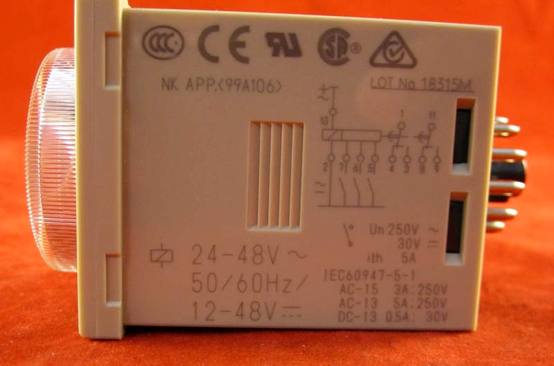 таймер аналоговый сдвоенный omron h3cr-a ac24-48 dc12-48