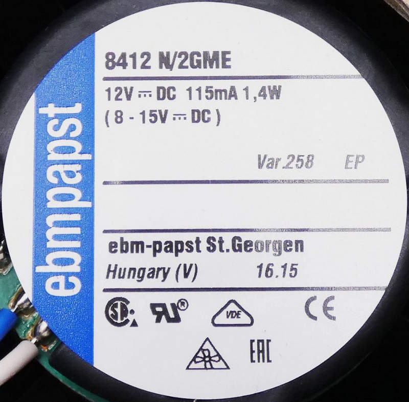 вентилятор ebm papst 8412 n 2gme