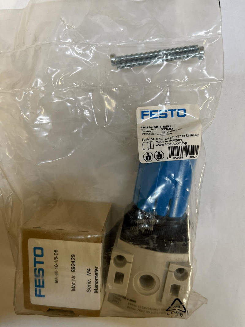 Регулятор давления Festo LR-1_4-DB-7-MINI, 0.5 ÷ 7 бар