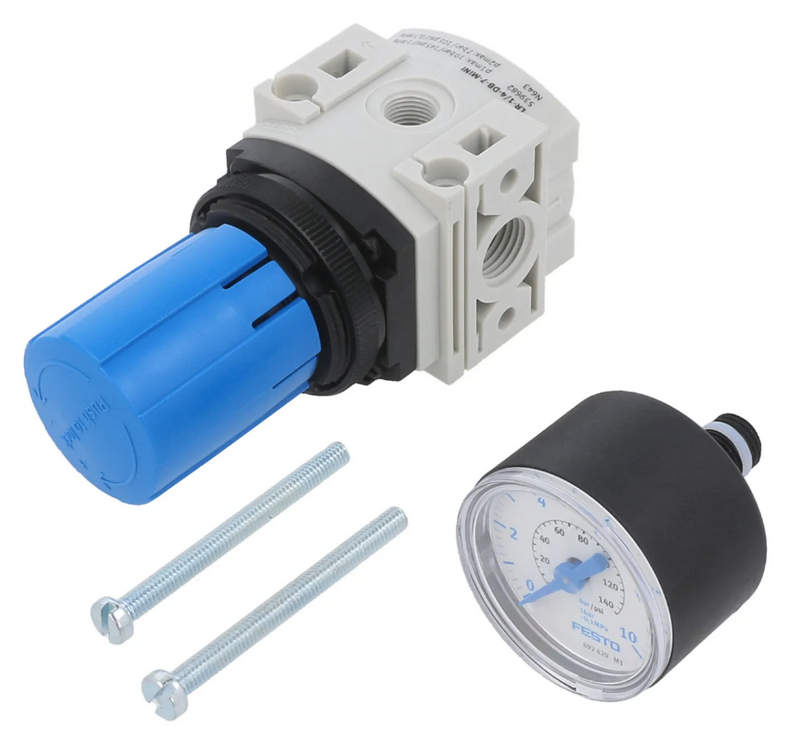 Регулятор давления Festo LR-1_4-DB-7-MINI, 0.5 ÷ 7 бар