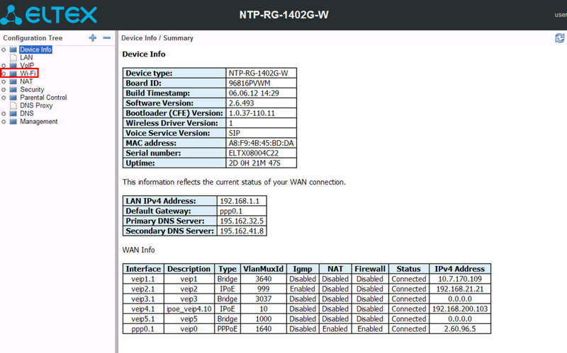 eltex config eltex config