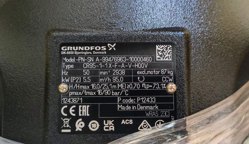 grundfos cr характеристики