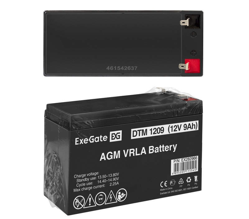 exegate dtm 1209 12v 9ah
