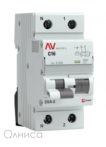 rcbo6-1pn-16C-30-ac-av EKF