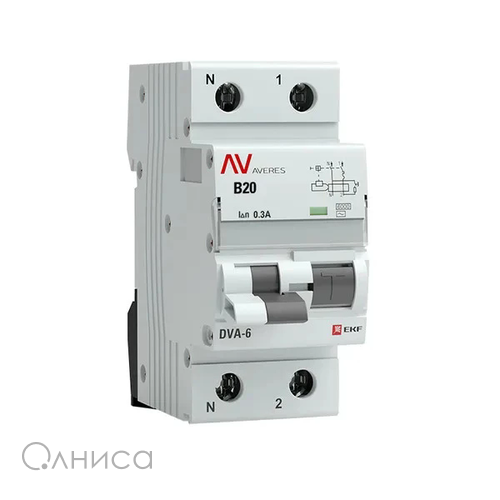 rcbo6-1pn-20B-300-ac-av EKF