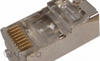 Джек RJ-45 8P-8C CAT5e (с экраном) Rexant