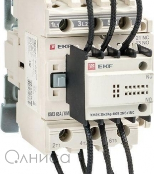 Контактор для конденсатора КМЭК 25квар 400В 2NО+1NC PROxima EKF ctrk-s-63-25-400 EKF