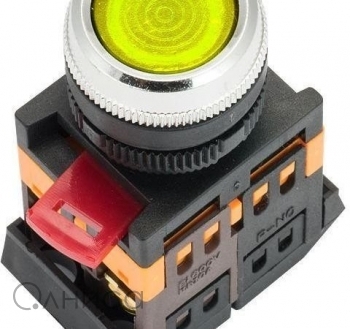 Кнопка ABLFS-22 с подсветкой желт. NO+NC 230В PROxima EKF ablfs-22-y EKF