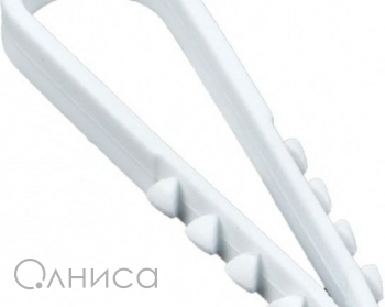 Дюбель-хомут для круглого кабеля 5-10мм нейлон белый Simple (100шт) EKF