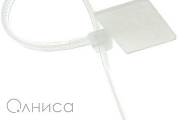 Хомут кабельный 2.5х110 нейл. бел. с маркировочной площадкой (уп.100шт) EKF plc-c-p-2.5x110 (упаковка из 100) EKF