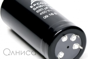 ECAP (К50-35), 1000 мкФ, 400 В, 85°C, 40х65, SNAP IN, B43513B9108M000 Epcos
