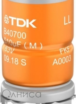 B40700A5228M001, 2200 мкФ, 25 В,16х30, 20%, snap in Epcos