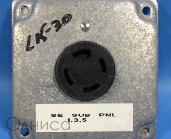 AHL1530R RECEPTACLE SINGLE 30A 250V 3PH 3P4W H/L BK Eaton