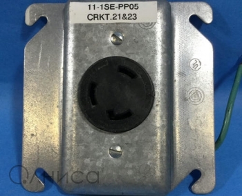 AHL630R RECEPTACLE SINGLE 30A 250V 2P3W H/L BK Eaton
