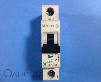 FAZ-C3/1 CIRCUIT BREAKER 277VAC 3A 1 POLE Moeller