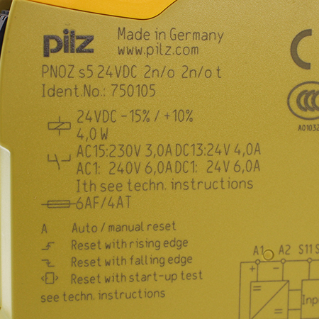 PNOZ S5 24VDC 2N/O 2N/OT 750105