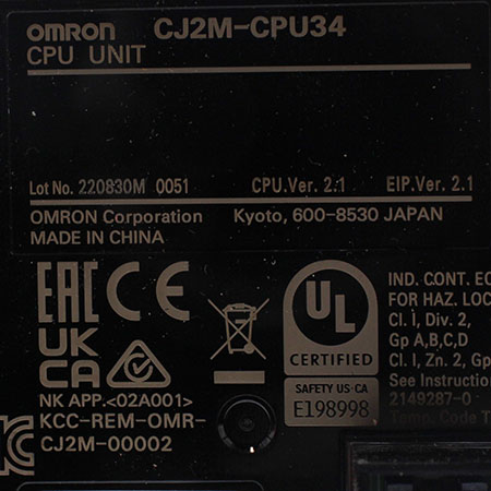 CJ2M-CPU34