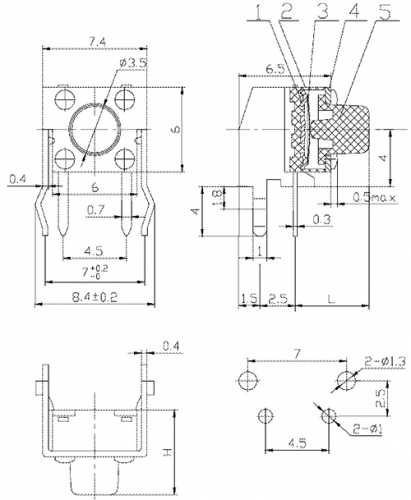 KAN0631-0501B (SWT-7) угловая